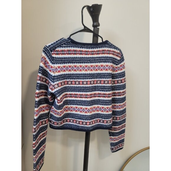 J.Crew Fair Isle Lady Jacket In Boiled Wool Blend, Grey Multi, M, Med NEW NWT - Picture 6 of 8